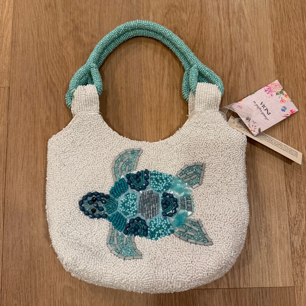 NWT Viral Beaded Bag - Turtle
